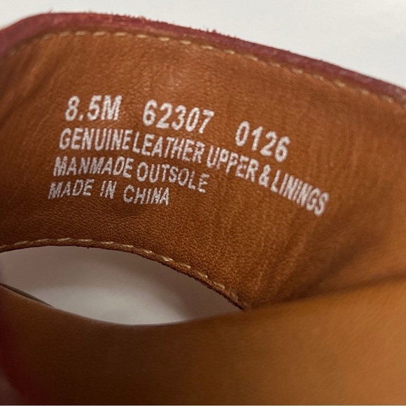 Timberland Smart Comfort Women's Leather Red and Brown Sandals - Picture 5 of 5